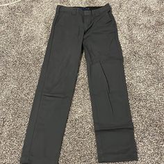 Dickies Grey Dress Pants Fit Great On Me (5’2) Brand New Condition. Dickies Pants With Square Toes, Fitted Dress Pants, Dickies Pants, Pants Fit, Grey Dress Pants, Grey Dress, Pants Color, Dress Pants, Pant Jumpsuit