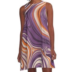 Loose-fit, mid-length sleeveless dress with silky handfeel. Printed on both sides. Machine washable. Size range XS-2XL. A seamless pattern featuring a marble texture in an abstract background with a liquid fluid appearance. The pattern draws inspiration from Ebru art, known for its mesmerizing and organic patterns created by manipulating colorful floating paints on water. Ebru Art, Organic Patterns, Organic Pattern, Marble Texture, Marbling, Pattern Drawing, Dress For Sale, Abstract Background, Abstract Backgrounds