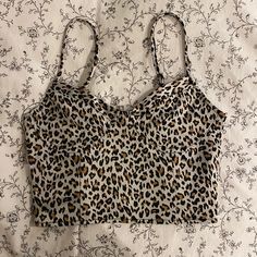 - Forever 21 - Cheetah Or Leopard Print - Zipper In Back - Adjustable Straps - Never Worn! Trendy Leopard Print Summer Crop Top, Spring Casual Leopard Print Crop Top, Casual Leopard Print Crop Top For Spring, Trendy Leopard Print Crop Top For Spring, Cheetah Print Top, Forever21 Tops, Print Top, Forever 21 Tops, Cheetah Print