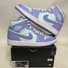 This Pair Is Brand New In Box! They Are A 9 In Men’s! Please Check All Photos Before Purchasing! All Sales Are Final! No Refunds Or Returns! If You Have Any Questions About Sizing Please Feel Free To Send Me A Message! I Am Not Responsible For Factory Flaws On Mass Produced Pairs! All Items Ship The Day After Purchase Priority Mail & Double Boxed Unless The Order Is Placed On A Saturday! If You Purchase On Saturday Your Item Will Ship Out Monday Due To The Post Office Being Closed On Sunday. Als Air Jordan 1 Retro Mid, Jordan 11 Legend Blue, Jordan 1 Retro Mid, Jordan Retro 12, Nike Air Max 98, Blue Jordans, Nike Air Jordan 1 Retro, Jordan 4s, Nike Air Jordan 11