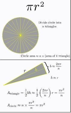 the diagram shows how to find the area for an object with two sides and one side at