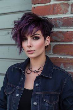 Funky Hair Colors, Best Haircuts For Women, Ethereal Nature, Angled Bob Haircuts, Curly Pixie Haircuts, Choppy Haircuts, Best Haircuts