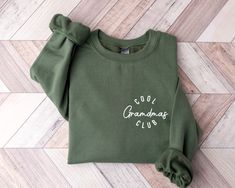 Cool Grandmas Club Sweatshirt, Grandma Gift, Gift For Grandma, Promoted To Grandma, Grandma Shirt, Grandma Sweatshirt,Custom Nana Sweatshirt ▬▬ HOW TO ORDER ▬▬ ◯ Please and look through all the photos. ◯ Pick your clothing size and clothing color from the drop-down menus. ◯ Fill in the personalization box as idicated if porvided. ◯ Click add to cart. ◯ More items to order? Hit the back button and repeat steps. You can add more than one item to the cart and purchase them in bulk. ◯ Once everythin Christmas Tree Hoodie, Cold Sweatshirt, Merry Happy, Always Cold, Holiday Wear, Winter Sweatshirt, Gildan Sweatshirts, Holiday Shirts, Look Plus