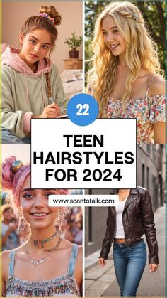 Explore 22 teen hairstyles that are fun and fashionable! Perfect for school, parties, or everyday wear, these teen hairstyles offer a variety of trendy options. From sleek ponytails to edgy pixie cuts, these 22 teen hairstyles showcase creative looks that suit different hair types and personalities. Whether you prefer simple braids, vibrant colors, or chic waves, these teen hairstyles will inspire your next hair transformation. Stay stylish and confident with these fabulous teen hairstyles that are easy to recreate and maintain! Trendy Girl Hairstyles, Everyday Styles For Long Hair, Easy But Cool Hairstyles, Easy Teen Hairstyles For School, Cute Hairstyles For Teens For School, Teen Long Hairstyles, Hair Styles For Teens Girl, Teen Hairstyles For School