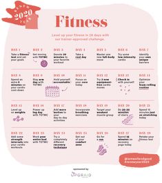 a pink and white poster with the words fitness on it's side, which is in