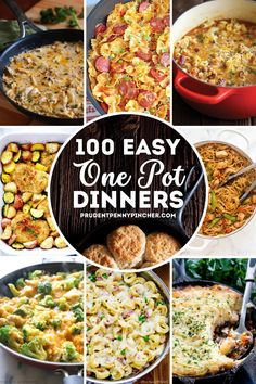 the top 10 easy one pot dinners that are ready to be eaten in less than 30 minutes