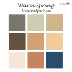 True Spring Neutrals, Spring Color Analysis Outfits, Spring Warm Outfits, True Spring Palette, True Spring Color Palette, Spring Neutrals