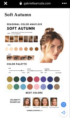 Makeup For Soft Autumn Brown Eyes, Soft Autumn Brown Hair, Soft Autumn Asian, Soft Autumn Nail Polish, Autumn Muted Color Palette, Soft Autumn Eyeshadow, Soft Autumn Hair Color Blonde, Soft Summer Color Palette Hair, Soft Autumn Nail Colors