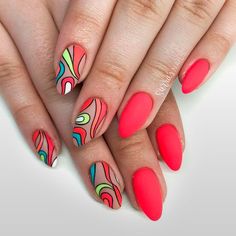 Swimming Pool Summer Nail Art Ideas That Will Cheer You Up ★ Summer Nail Art Ideas, Nail Design Glitter, Nail Practice, Nail Board, Summer Nail Art, Abstract Nail Art, Colorful Nail Designs, Summer Acrylic Nails, Cheer You Up