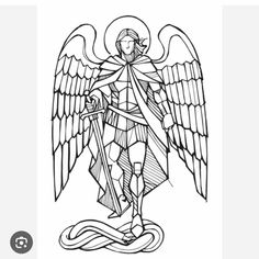 St Michael Symbol, Neo Logo, St Michael Tattoo, Michaels Craft, Window Art, Catholic Art, Guardian Angel, St Michael, Religious Art