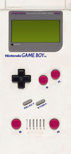 an old nintendo game boy controller with buttons