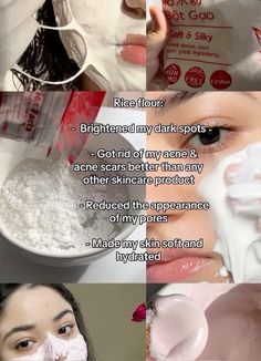 Rice Flour Benefits For Skin, Rice Flour Skincare, Rice Flour For Face, How To Make Rice Flour, Rice Flour Mask, Rice Flour Face Mask, Benefits Of Rice, Tips For Glowing Skin, Natural Face Skin Care