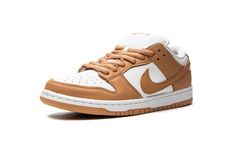 The Nike SB Dunk Low “Light Cognac” is a traditionally color-blocked take on the classic sneaker in brown tones.  This colorway features a white leather base with “Light Cognac” premium leather overlays bearing a vague resemblance to the “Vachetta Tan” hues found on the AF1s last seen in 2017.  The SB Dunk’s traditional thick oval laces and well-padded tongue round out the upper.  Below, a white midsole and light cognac rubber outsole complete the design. Cognac Shoes, Nike Sb Dunk Low Pro, Nike Sb Dunk Low, Sb Dunk Low, Nike Sb Dunks Low, Nike Sb Dunk, Brown Outfit, Nike Sb Dunks, Sb Dunk