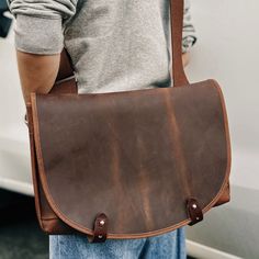 Slimline Messenger bag in Hard Times Leather on Model Time Design, Hard Times, Leather Messenger Bag, Leather Messenger, Waxed Canvas, Canvas Leather, Copper Color, Tan Leather, Leather Handmade