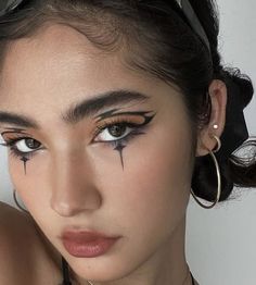 Punk Makeup, Rave Makeup, Swag Makeup, Makijaż Smokey Eye, Eye Makeup Designs, Dope Makeup, Edgy Makeup, Creative Eye Makeup