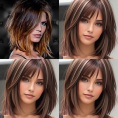 Auburn Hair Balayage, Brown Hair With Lowlights, Hair With Lowlights, Medium Hair Styles For Women, Easy Hair Cuts, Brunette Hair With Highlights, Chocolate Brown Hair, Latest Hair Trends