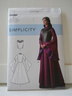 an image of a woman's dress and coat sewing pattern on a white background