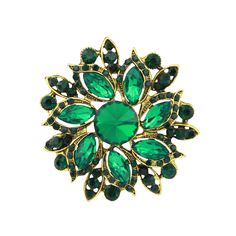 Gorgeous green rhinestone brooch embellishment, which can be used for your DIY project - Vintage wedding, bridal brooch bouquet, ring pillow, gown sash, bridesmaid dress, invitations, cake and frame decorations, event decor, crafts, scrap booking, jewelry gift and much more! Size: 2 inch high 2 inches wide Metal: dark gold plated More GREEN Brooches - https://www.etsy.com/shop/Crystalitzy?section_id=20249486   This rhinestone broach can be ordered with pin in the back to wire into brooch bouquet, add to wedding gown or dress sash, or any number of other craft projects or without the pin as a flat back embellishment for your sew-on, glue-on DIY project. Please check for my items in my Shop - https://www.etsy.com/shop/Crystalitzy Please note that this crystal rhinestone embellishment has fla Bouquet Ring, Bridal Brooch, Green Brooch, Bridal Brooch Bouquet, Dress Sash, Brooch Bouquet, Ring Pillow, Dress Pin, Decoration Wedding