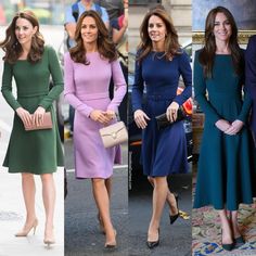 the royal family are all dressed in different outfits