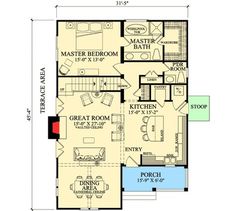 Filled with Character - 32404WP | 1st Floor Master Suite, Butler Walk-in Pantry, Cottage, Country, Jack Cottage Plans, Cottage Style House Plans, Cabin Floor, Small House Floor Plans, A Small House, Bungalow House Plans, Craftsman Style Homes, Craftsman Style House Plans, Craftsman House Plan