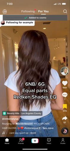 Red Brown Color Formulas, Redken Brown Hair Color Shades, Redken Fall Color Formulas, Brown Hair Color Formulas, Rich Brown Shades Eq Formula, Warm Brown Shades Eq Formula, Redken Brunette Shades, Redken Shades Eq Chocolate Brown Formula