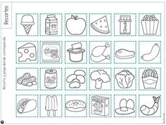 a printable worksheet with pictures of food