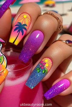 Bright nails are colorful and eye-catching, perfect for adding a pop of excitement to any look. They are also a great choice for summer! This post contains 39 ideas for … Yellow Nails Design, Pinterest Nails, Cute Spring Nails, Spring Nail Colors, Finger Nails, Blue Nail Designs, Bright Nails, Summer Nails Colors