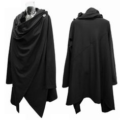 Industrial Mantle, Concept Clothing, Hooded Cloak, Wrap Coat, Coat Fashion, Cloak