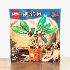 the box for lego harry potter's potted plant