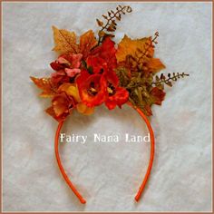 Woodland Fairy Crown, Fae Costume, Mother Nature Costume, Fairy Headband, Fairy Headpiece, Fall Headband