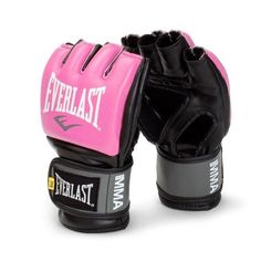 the everlast boxing gloves are red and black