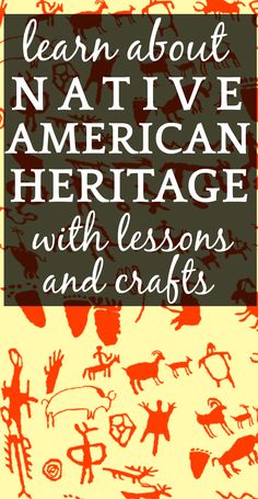 the cover of learn about native american heritage with lessons and crafts, including an image of animals