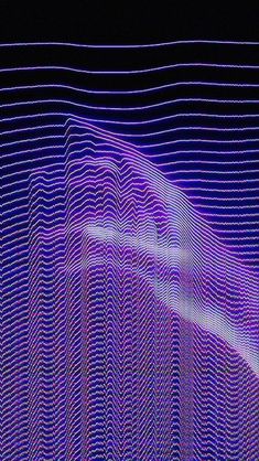 an abstract background with lines and curves in blue, purple and pink colors on a black background