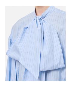 Best price on the market at italist | Simone Rocha Puff Sleeve Shirt W/ Front Neck Bow Puff Sleeve Shirt, Influential Women, Neck Bow, Zimmermann Dress, Pleats Please Issey Miyake, Yoga Wear, Skirt Suit, Beautiful Shoes, Nightwear