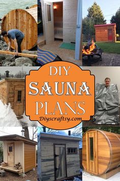 24 DIY Sauna Plans For Yourself Sauna Plans, Homemade Sauna, Mobile Sauna, Diy Sauna, Sauna Kits, Wood Sauna, Dry Sauna