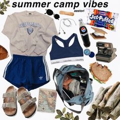 Camping Aesthetic Outfits, Camping Ideas For Couples, Summer Camp Packing, Summer Camp Aesthetic, Summer Camp Counselor, Summer Camping Outfits, Camping Diy