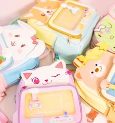 ✨NEW Product Announcement!✨ Pin Collection (ITA) Backpacks - perfect for everyday use. The front pocket has a transparent window to display your pin collection! Kitty Backpack, Claw Machine, Novelty Bags, Colorful Animals, Animal Theme, Pin Collection, Front Pocket, New Product, Feline