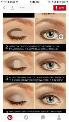 Eye Shadow Application, Smink Inspiration, Makijaż Smokey Eye, Makeup Guide, Eye Makeup Tips, Beauty Makeup Tips, Makeup Techniques, Eye Make, Health And Beauty Tips