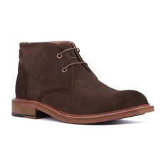 Comfortable and endlessly versatile, the Milton chukka boot will be a staple of the season. With a classic lace-up closure, mixed material construction and rubber outsole, this aesthetically pleasing chukka boot will live up to the demands of long days. Masculine Lace-up Chukka Boots With Leather Sole, Lace-up Chukka Boots With Leather Sole, Brown Moc Toe Chukka Boots For Derby, Suede Goodyear Welted Lace-up Chukka Boots, Goodyear Welted Suede Chukka Boots, Suede Lace-up Chukka Boots With Goodyear Welted Construction, Brown Brogue Lace-up Chukka Boots, Brown Lace-up Chukka Boots With Brogue Detailing, Masculine Brown Lace-up Chukka Boots