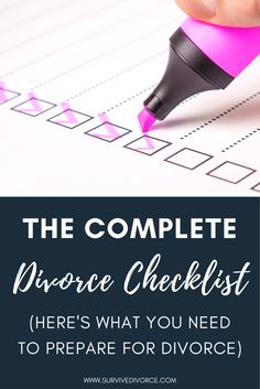 Divorce Checklist Printable, Divorce Moving Checklist, Uncontested Divorce Checklist, How To Prepare For A Divorce, Divorce List Things To Do, Pre Divorce Checklist, Divorce Checklist For Women Printable, Divorce Organization, Divorce Checklist For Women