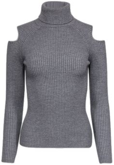 Current Boutique-Theory - Grey Ribbed Knit Wool Turtleneck w/ Cold Shoulder Sz S Fitted Ribbed Off-shoulder Sweater, Ribbed Off-shoulder Fitted Sweater, Off-shoulder Ribbed Stretch Sweater, Stretch Ribbed Off-shoulder Sweater, Ribbed Stretch Off-shoulder Sweater, Winter Off-shoulder Ribbed Sweater, Off-shoulder Ribbed Sweater For Winter, Chic Ribbed Gray Sweater, Chic Gray Ribbed Sweater