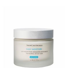 SkinCeuticals Daily Moisture works to hydrate and nourish skin while reducing the appearance of enlarged pores. Formulated with nutrient-rich algae extracts and a blend of botanical extracts, this daily moisturizer protects skin and leaves it feeling soft and smooth without any greasy residue. Made for oily, combination and normal skin types, this moisturizer helps to balance oil production while providing the optimal amount of moisture to refine pores. Key Ingredients: Algae Extracts: unique bl Skinceuticals Moisturizer, Skincare Routine For Oily Skin, Routine For Oily Skin, Sea Algae, Best Skincare Routine, Brown Sea, Normal Skin Type, The Best Skincare, Lightweight Moisturizer