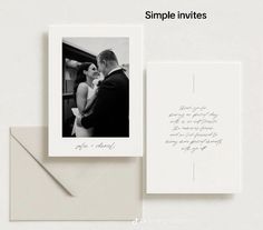 Modern Romantic Save The Date, Wedding Invitations Polaroid, Save The Dates Minimalist, Save The Dates Classy, Picture Save The Dates, Classy Save The Date Ideas, Modern Save The Dates With Photo, Post Card Save The Dates, Save The Dates With Pictures