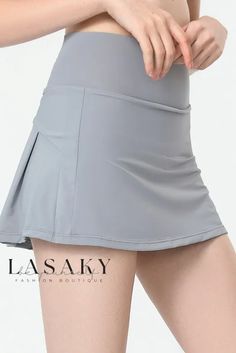 Lasaky - Premium High-Waisted Breathable Athletic Skorts for Enhancing Buttocks, Ideal for Running, Tennis, and Yoga Gym Dress, Womens Golf Wear, Yoga Skirt, Skirts Pleated, Pleats Pattern, Hiking Outfit Women, Dress Materials Cotton, Golf Skirt, Athletic Skort