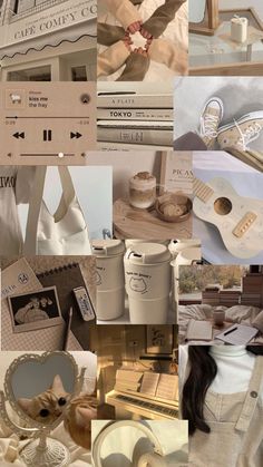 the collage shows many different items and colors