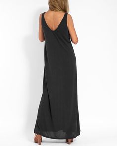 Material: 65%Cotton.35%Polyester Detail: Pullovers Occasion: Leisure. Daily Style: Casual Sleeveless Maxi Dress For Beach Season, Sleeveless Maxi Dress For Beach Daywear, Casual Sleeveless Maxi Dress Beach Cover-up, Sleeveless Casual Maxi Dress For Beach, Casual Sleeveless Maxi Dress For Beach Cover-up, Black V-neck Sleeveless Sundress, Chic Black Unlined Maxi Dress, Chic Unlined Black Maxi Dress, Sleeveless Rayon Summer Maxi Dress