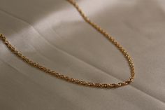 14k gold filled rope chain unisex gold chain available in different lengths