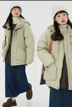 Winter Outfit Japanese, Cute Winter Layering Outfits, Japanese Outfits Winter