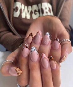 Pick N Mix Nails, Maquillage Yeux Cut Crease, Edgy Nails, Minimal Nails, Animal Print Nails, Minimalist Nails, Dream Nails, Fire Nails