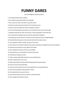 funny lines from the book funny dares